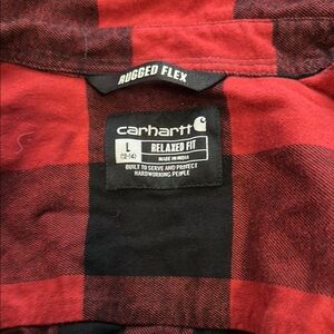 Carhartt Red and Black Plaid tunic size large